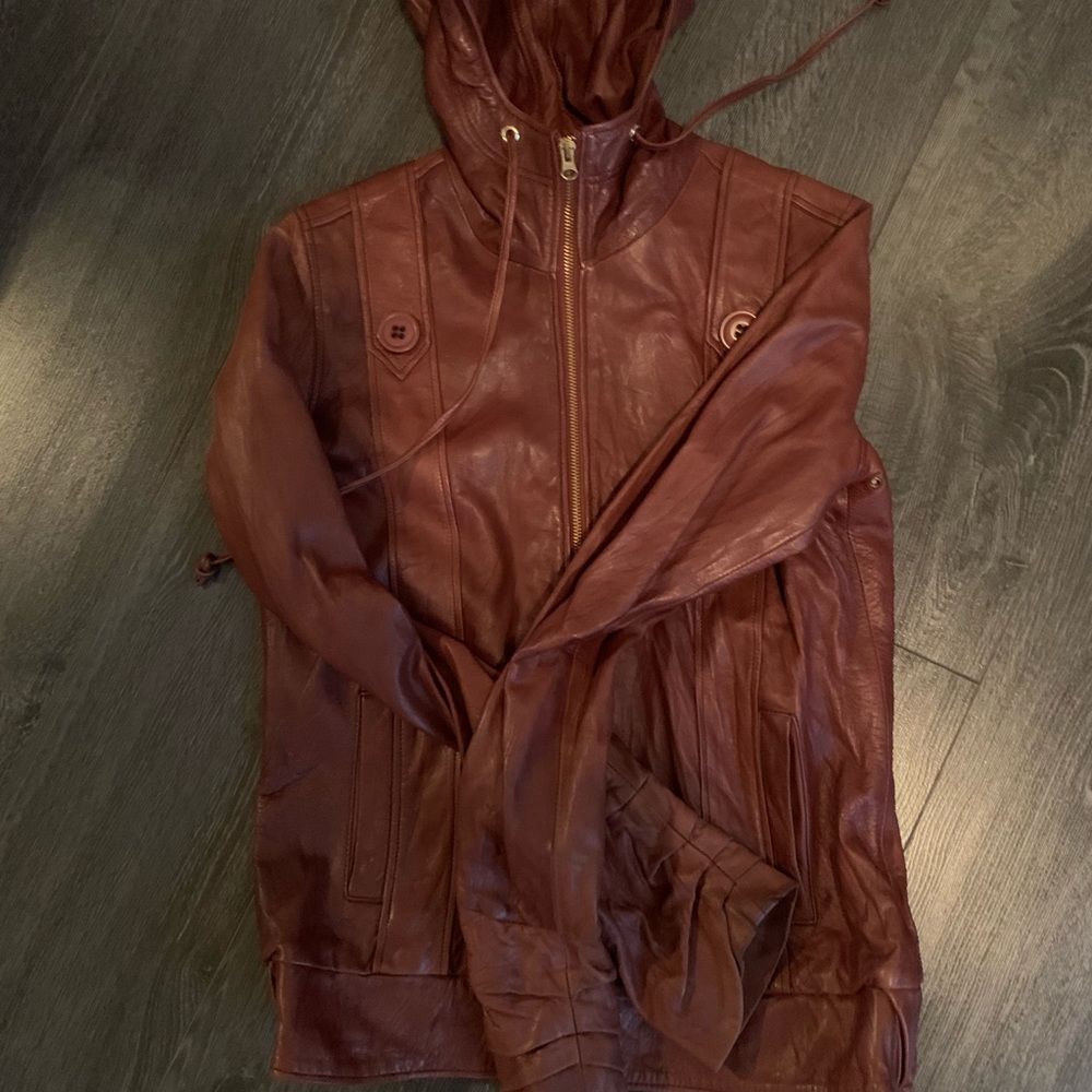 Camel Lambskin Leather Jacket